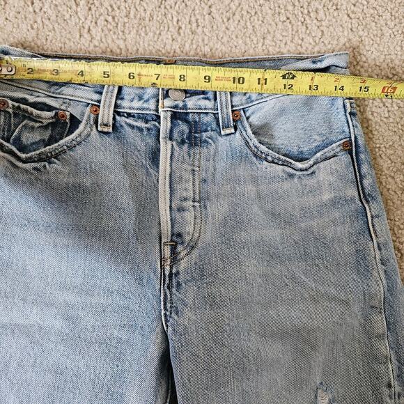Custom LEVI'S Wedgie Straight Jean Cutoffs 28 - Picture 5 of 8